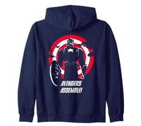 Marvel Super Heroes Captain America Avengers Assemble! Quote Felpa con Cappuccio