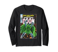 Marvel Super Heroes Doctor Doom Retro Vintage Comic Cover Maglia a Manica