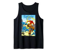 Marvel Super Heroes Fantastic Four Retro Vintage Comic Cover Canotta