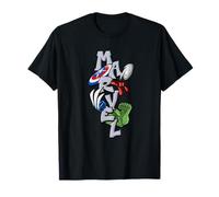 Marvel Super Heroes Graffiti Tag Paint Splatter Tower Logo Maglietta