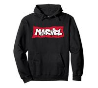 Marvel Super Heroes Graffiti Tag Style Marvel Logo Official Felpa con Cappuccio