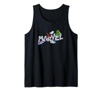 Marvel Super Heroes Graffiti Tag Style Paint Splatter Logo Canotta