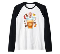 Marvel Super Heroes Groot Pumpkin Spice Drink Cozy Fall Maglia con Maniche Raglan