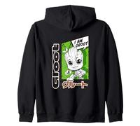 Marvel Super Heroes Groot SD Heroes Chibi Japan Kawaii Manga Felpa con Cappuccio