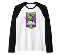 Marvel Super Heroes Hulk I'm Ready to Smash Kindergarten! Maglia con Maniche Raglan