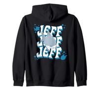 Marvel Super Heroes Jeff The Land Shark Groovy Wavy Name Felpa con Cappuccio