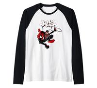 Marvel Super Heroes Miles Morales Spidey Graffiti Tag Style Maglia con Maniche Raglan