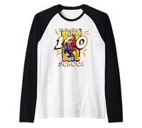 Marvel Super Heroes Spider-Man 100 Days of School 100th Day Maglia con Maniche Raglan