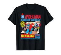 Marvel Super Heroes Spider-Man Comics Weekly Retro Vintage Maglietta