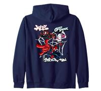 Marvel Super Heroes Spider-Man & Friends Graffiti Tag Style Felpa con Cappuccio
