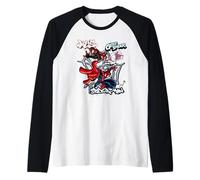 Marvel Super Heroes Spider-Man & Friends Graffiti Tag Style Maglia con Maniche Raglan