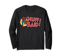 Marvel Super Heroes Spider-Man 'Nuff Said! Stan Lee Quote Maglia a Manica