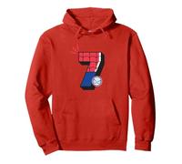 Marvel Super Heroes Spider-Man Numbers Seventh 7th Birthday Felpa con Cappuccio