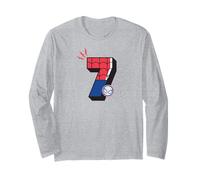 Marvel Super Heroes Spider-Man Numbers Seventh 7th Birthday Maglia a Manica