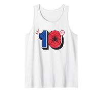 Marvel Super Heroes Spider-Man Numbers Tenth 10th Birthday Canotta