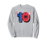Marvel Super Heroes Spider-Man Numbers Tenth 10th Birthday Felpa