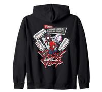 Marvel Super Heroes Spider-Man Trio SD Heroes Chibi Japan Felpa con Cappuccio
