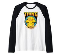 Marvel Super Heroes The Thing It's Clobberin' Time Quote Maglia con Maniche Raglan