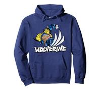 Marvel Super Heroes Wolverine X-Men Graffiti Tag Style Felpa con Cappuccio
