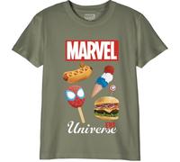 Marvel T - Camicia da Ragazzo, Cachi., 10 Anni