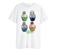 Marvel T - Camicia da Uomo, Bianco, M