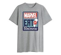 Marvel T - Camicia da Uomo, Grigio Melange, S