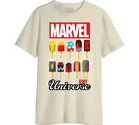 Marvel T - Camicia da Uomo, Naturale, XS