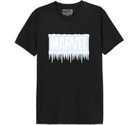 Marvel T - Camicia da Uomo, Nero, 3XL