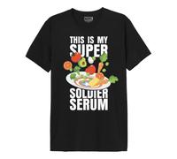 Marvel T - Camicia da Uomo, Nero, 3XL