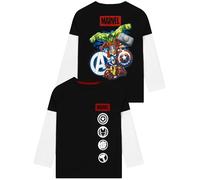 Marvel t Shirt, Avengers Maglietta Ragazzo, Tshirt Bambino Maniche Lunghe, t Shirt Bambino Supereroi 5-6 Anni