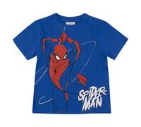 Marvel T-Shirt Bambino di Spider-Man Maglietta in Cotone a Maniche Corte con Personaggio Ufficiale Spider-Man | Blu, 3-8 Anni (IT, età, 2 Anni, 3 Anni, Regular, Spiderman - Blu)