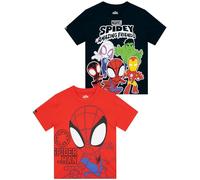 Marvel T Shirt Bambino Spidey And His Amazing Friends Pacco da 2, Maglietta Ragazzo Estate, Abbigliamento Bambino, Multicolore 3-4 Anni