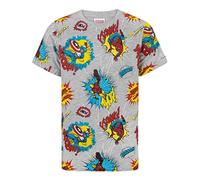 Marvel T-Shirt Boys Bambini Supereroe Comics Top Capitan America Spider-Man 13-14 Anni