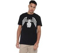 Marvel T-Shirt da Uomo Venom Emblem, Nero, L