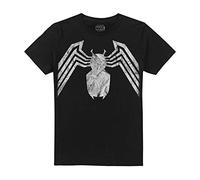 Marvel T-Shirt da Uomo Venom Emblem, Nero, S