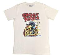 Marvel T Shirt Ghost Rider Bike Nuovo Ufficiale Uomo Sand Size XL