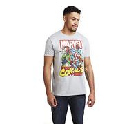 Marvel Chiama Fuori Maglietta, Grigio (Sport Grey Spo), S Uomo