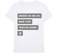Marvel - T-Shirt # L Unisex White # Avengers Now That They'Re Gone