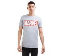 MARVEL T-Shirt Manica Corta Core Logo Grigio L