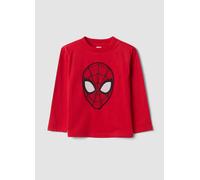 MARVEL, T-shirt Rossa In Puro Cotone Con Stampa Marvel Spider-man, Bambino, Rosso, Taglia: 3-4