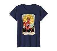Marvel Tarot Scarlet Witch as The Witch Card Maglietta, Donna, Navy, M