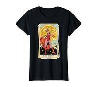 Marvel Tarot Scarlet Witch as The Witch Card Maglietta, Donna, Nero, XS