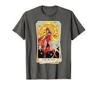 Marvel Tarot Scarlet Witch as The Witch Card Maglietta, Uomo, Asfalto, 6XL
