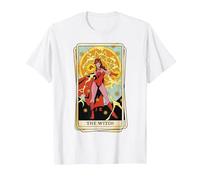 Marvel Tarot Scarlet Witch as The Witch Card Maglietta, Uomo, Bianco, XL
