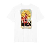 Marvel Tarot Scarlet Witch as The Witch Card Maglietta, Uomo Taglie Grandi, Bianco, 2X Tall