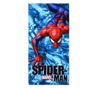 Marvel Telo Mare Spiderman per Bambini, Cotone e Microfibra, 70x140 cm (Turchese)
