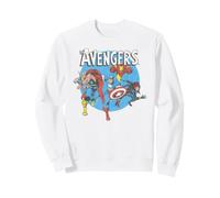 Marvel The Avengers Classic And Retro Group Portrait Vintage Felpa