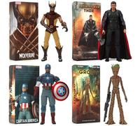 Marvel The Avengers Iron Man Mk46 Groot Spider Man Venom Doctor Strange Thor 1/6 Figura in PVC Modello Raccogliere Ornamenti Regalo Giocattolo