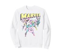Marvel The Avengers Retro And Classic Group Portrait Vintage Felpa