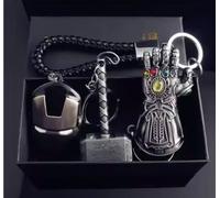Marvel The Avengers Thanos Iron Man Thor portachiavi guanto scuso maschera